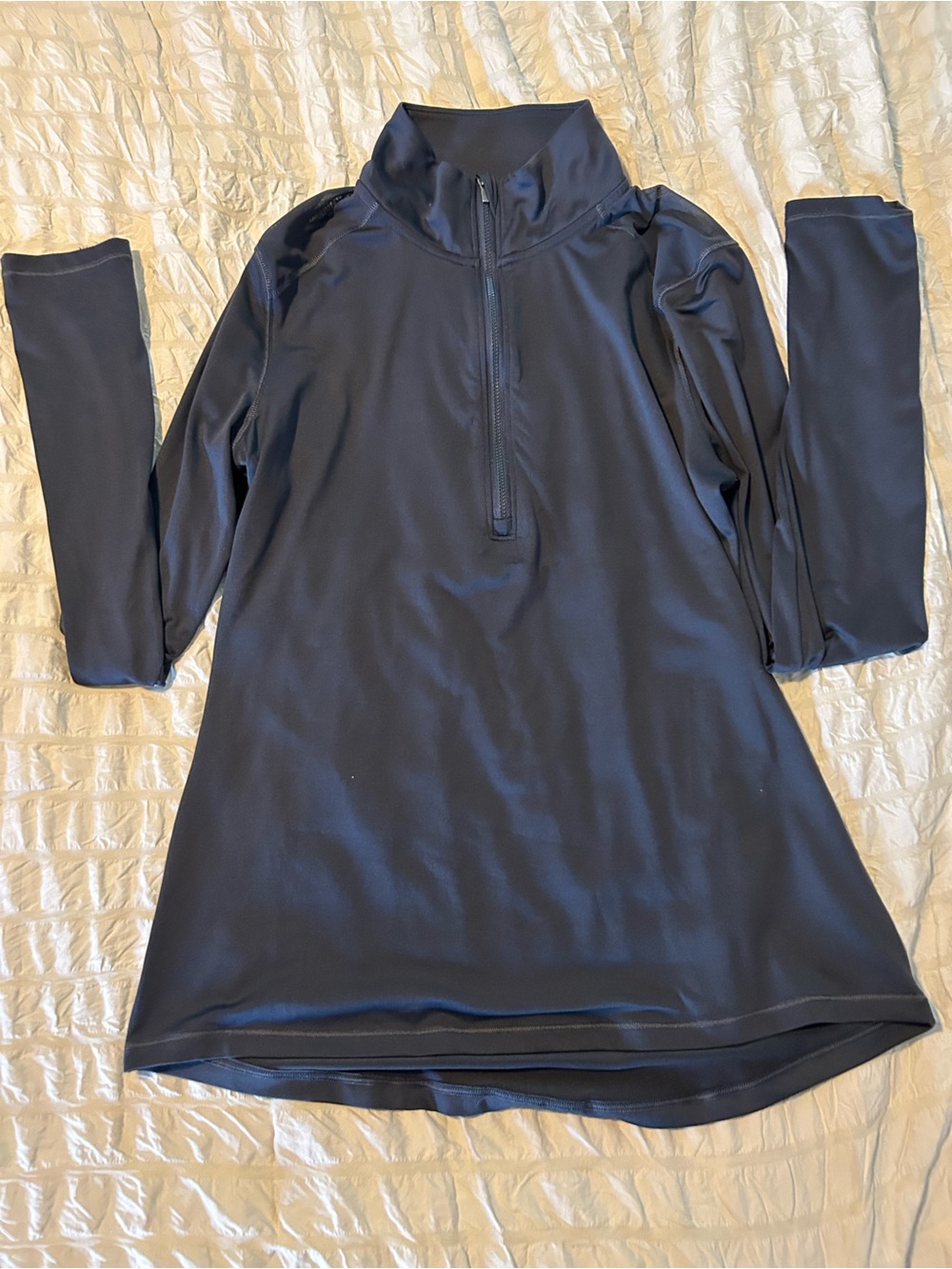 Long Sleeve Quarter-Zip Performance Top - Black